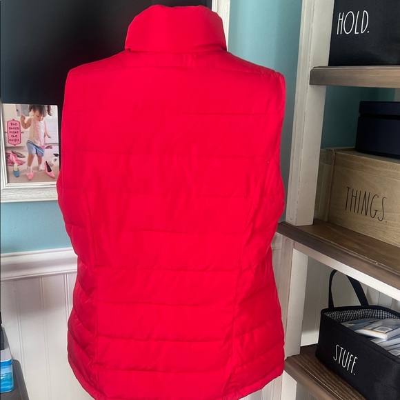 Charter Club Vibrant Red Quilted Vest - Picture 4 of 5
